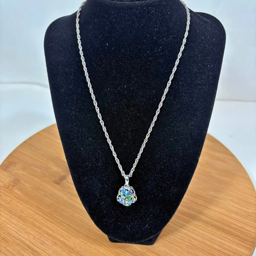 Vintage flower rhinestone